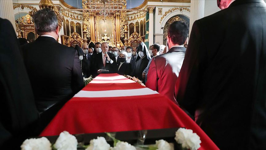 Cumhurbaşkanı Erdoğan Markar Esayan'ın cenaze törenine katıldı